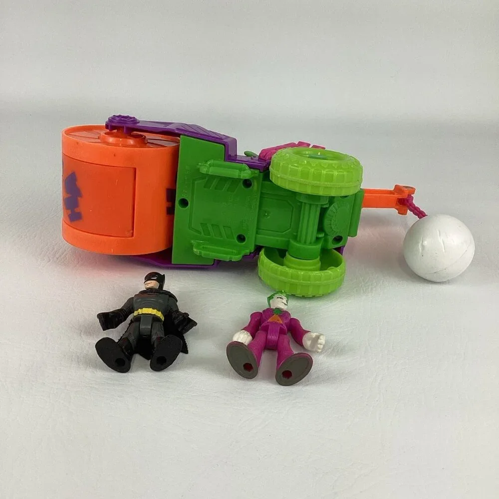Fisher Price Imaginext DC Super Friends Joker Steamroller Vehicle Batman Figure